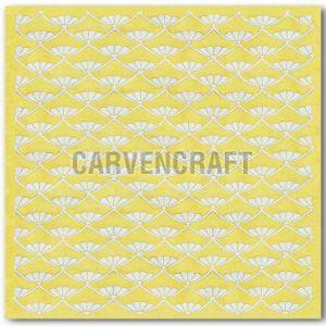 B3 Persian Knot Yellow & White  Wool Rug