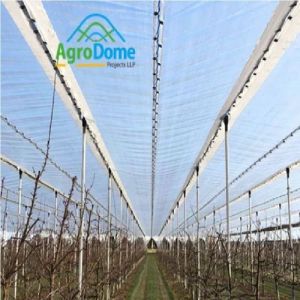 Roof Shade Net House Anti Hail with Trellising System for Apple