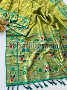 Semi Tissue Zari Weaving Soft Silk Saree