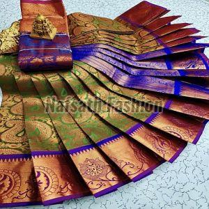Samuthrika Style Wedding Silk Saree