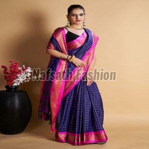 Multicolor Party Wear Soft Silk Saree