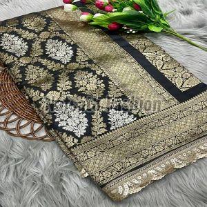Zari Border Soft Weaving Banarasi Silk Saree