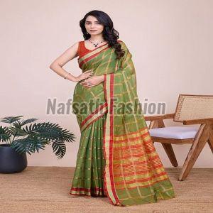 Kota Doria Zari Weave Saree