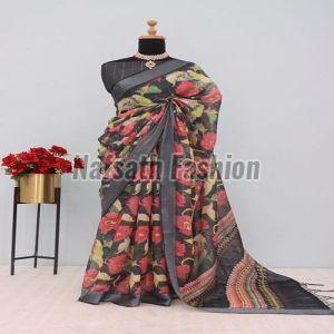 Fancy Cotton Printed Saree
