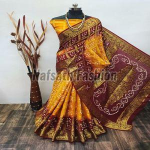 Ladies Fancy Hand Work Silk Saree