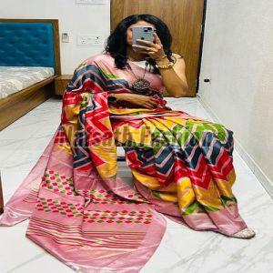 Ladies Pashmina Printed Cotton Saree