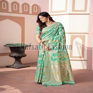 Zari Work Soft Banarasi Katan Silk Saree