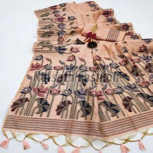 Ladies Cotton Muga Border Saree
