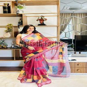 Casual Wear Cotton Printed Saree