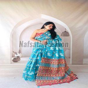 Exclusive Pure Cotton Linen Saree
