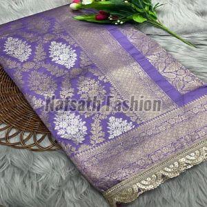 Zari Border Soft Weaving Banarasi Silk Saree