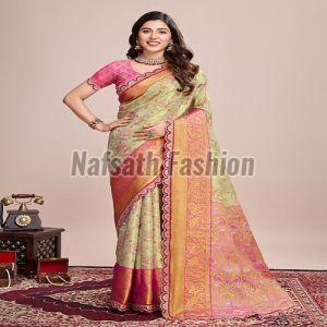 Zari Weaving Work Pure Soft Silk Saree