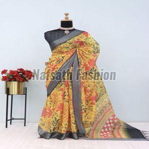Fancy Cotton Printed Saree