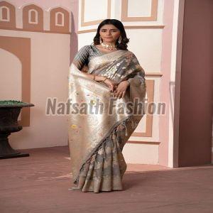 Zari Work Soft Banarasi Katan Silk Saree