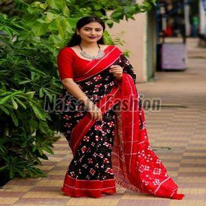 Ladies Printed Cotton Blend Silk Saree