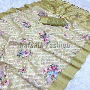 Printed Fancy Cotton Saree