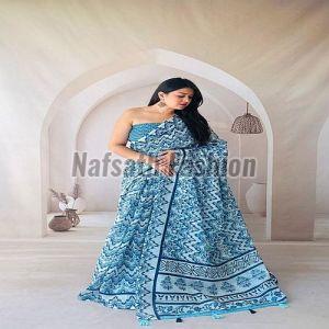 Exclusive Pure Cotton Linen Saree