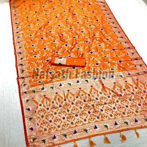 Banarasi Satin Silk Zari Work Saree