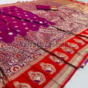 Beautiful Zari Work Banarasi Silk Saree
