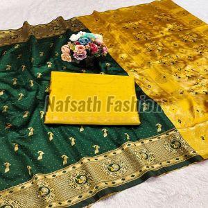 Ladies Printed Paithani Silk Saree