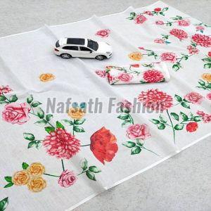 Digital Printed Linen Saree