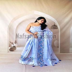 Party Wear Printed Cotton Saree