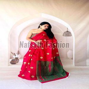 Exclusive Pure Cotton Linen Saree