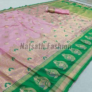 Beautiful Zari Work Banarasi Silk Saree