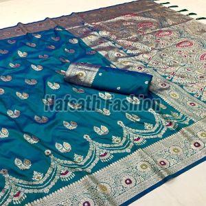 Zari Silk Blend Banarasi Saree