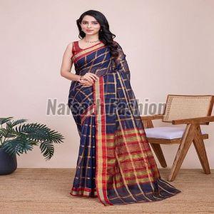 Kota Doria Zari Weave Saree