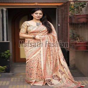 Handloom Cotton Printed Saree