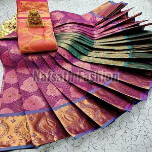 Samuthrika Style Wedding Silk Saree