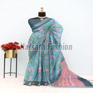 Fancy Cotton Printed Saree