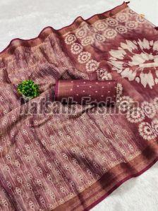 Ladies Printed Mono Cotton Saree