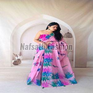 Exclusive Pure Cotton Linen Saree
