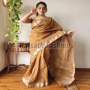 Handloom Cotton Printed Saree