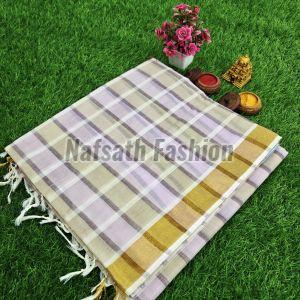 Pure Cotton Checked Saree