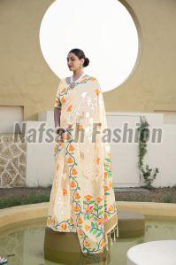 Jamdani Pure Cotton Printed Saree