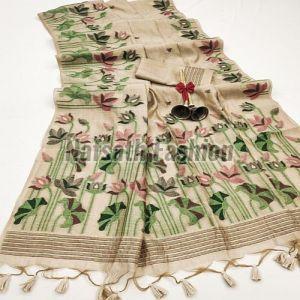 Ladies Cotton Muga Border Saree