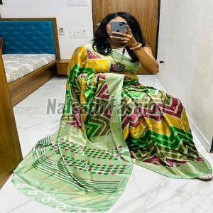 Ladies Pashmina Printed Cotton Saree