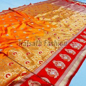 Ladies Zari Work Silk Saree