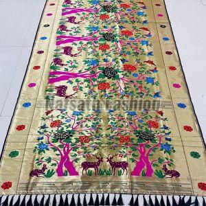 Multicolor Jacquard Weaving Soft Silk Saree