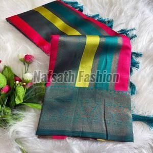 Multicolour Border Silk Contemporary Saree