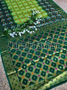 Zari Work Bandhani Silk Saree