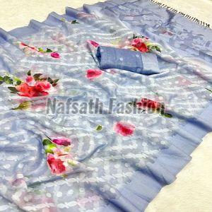 Printed Fancy Cotton Saree