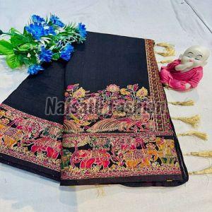 Pure Rajwadi Pashmina Silk Saree