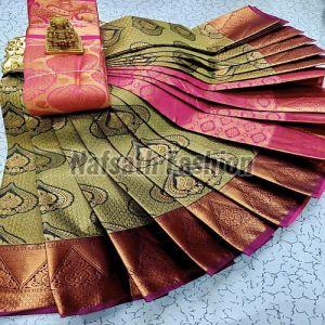 Samuthrika Style Wedding Silk Saree