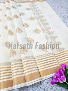 Kerala Cotton Printed Saree