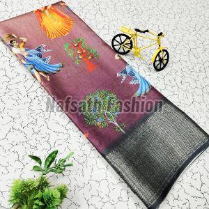 Dola Silk Digital Printed Saree