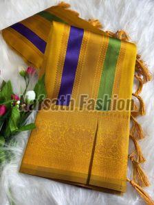 Multicolour Border Silk Contemporary Saree